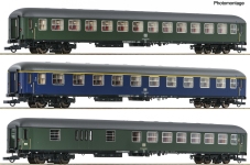 Roco 6200051 - H0 - 3-tlg. Set Personenwagen D 377 Hispania-Express, DB, Ep. IV - Set 1
